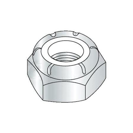 Nylon Insert Lock Nut, 1-3/8-6, Steel, Grade A, Zinc Plated, 120 PK